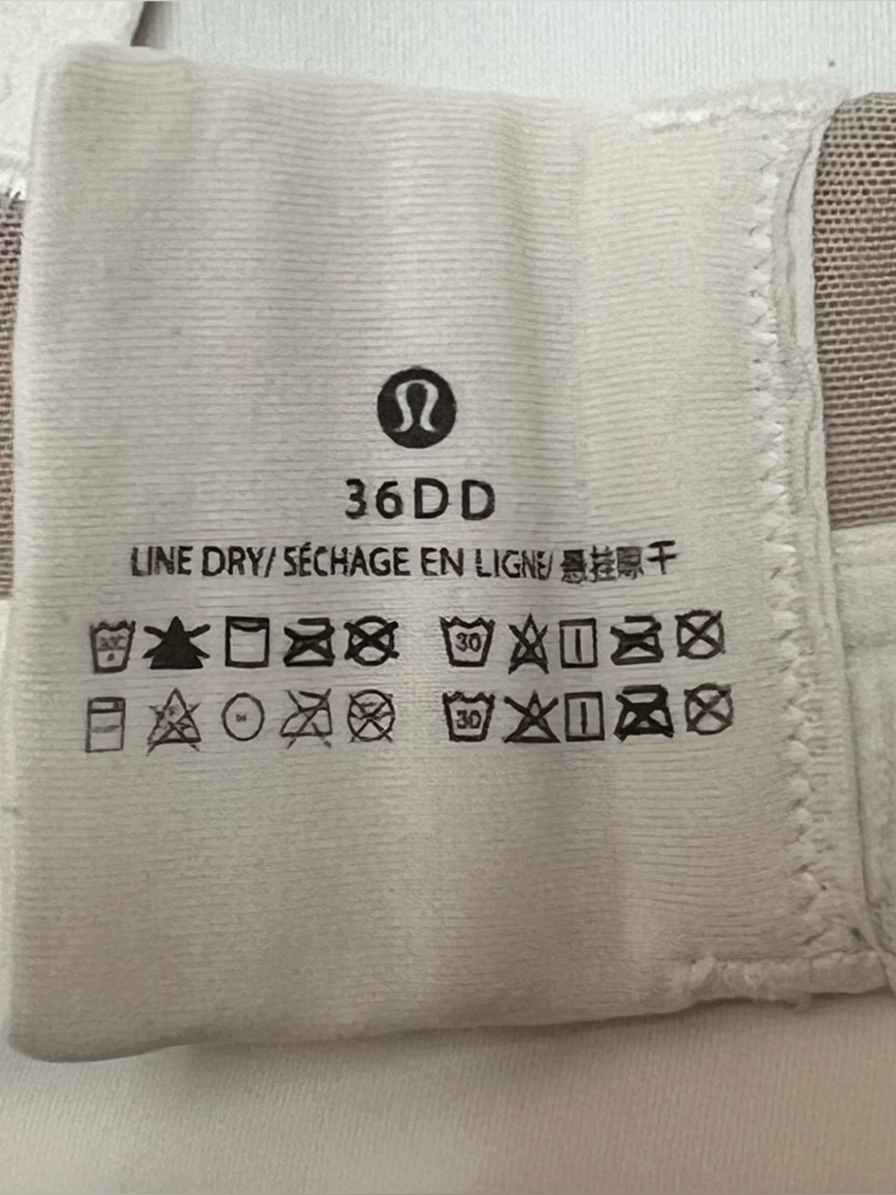 Lululemon Energy Bra High Support in White Size 36DD - Picture 5 of 6